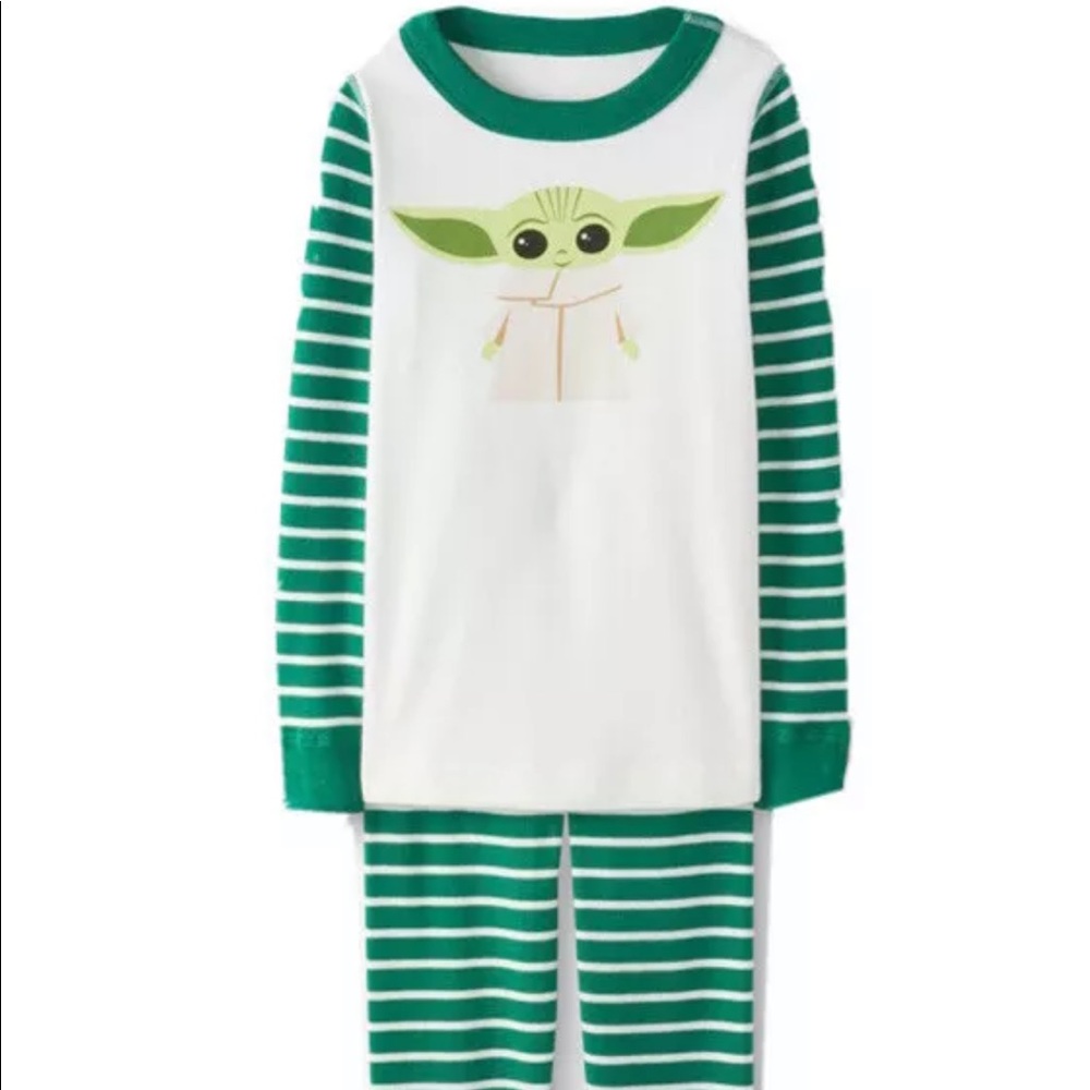 hanna andersson X Star Wars Grogu Baby Yoda Mandalorian Pajamas NWT 3-6 mos